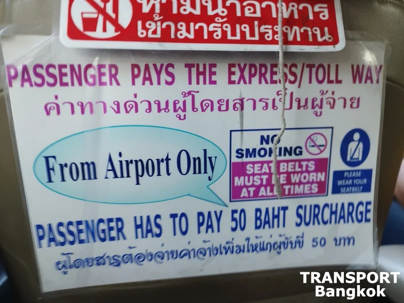 Bangkok Taxi Surcharges
